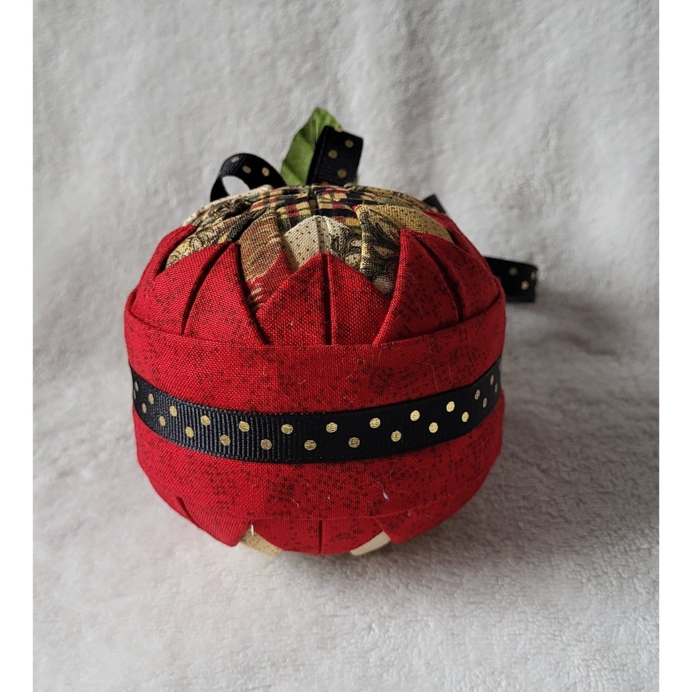 Star Quilt Christmas Tree‎ Ornament Handmade Cottagecore Farmhouse Handcrafted - Picture 3 of 7